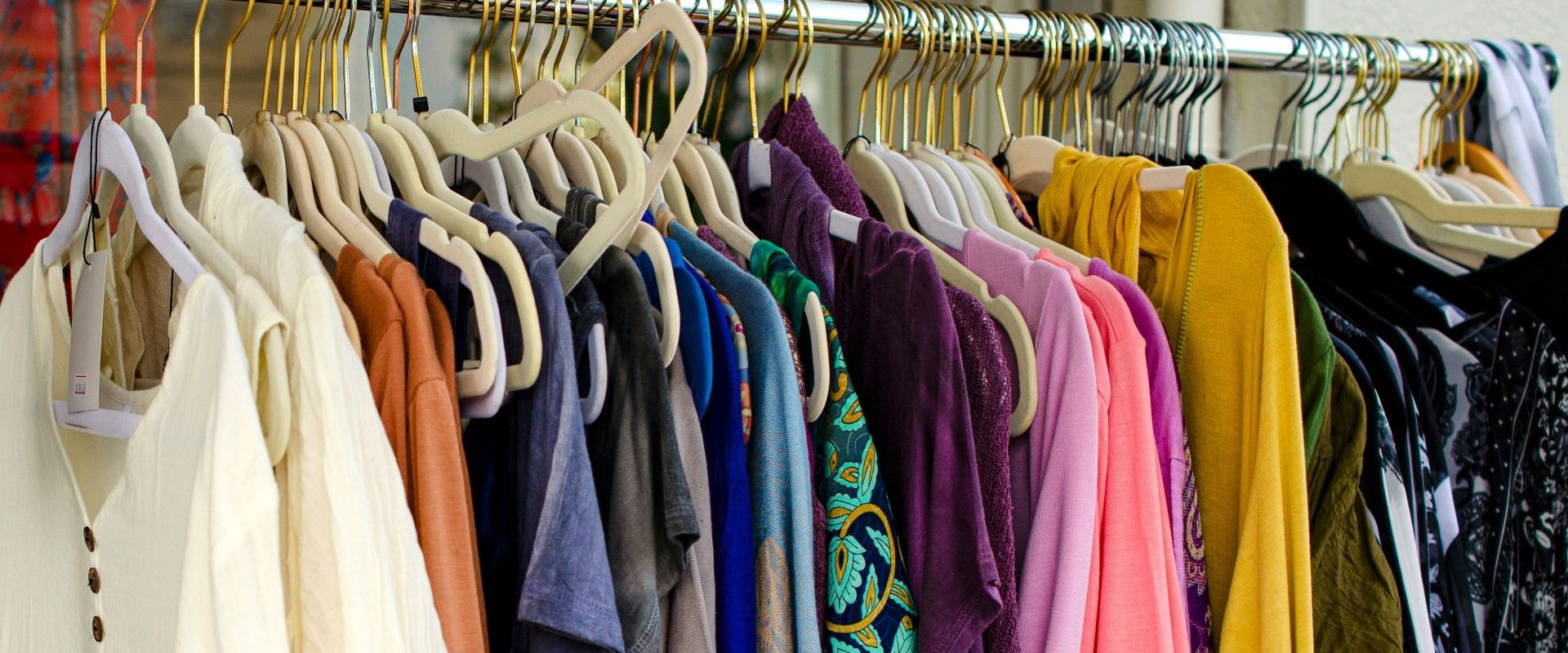 Skagit Humane Thrift Shop clothing racks